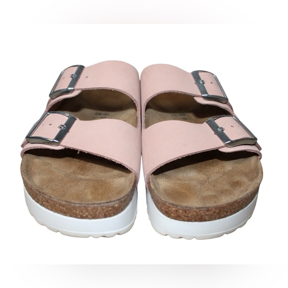 Papillio | Birkenstock | Arizona Platform Sandal | Soft Pink | Size 40 - Picture 3 of 13